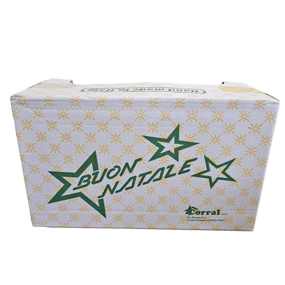 Vintage Wood Nativity Stable Creche Buon Natale Corral Italy Hand Made New - Picture 6 of 8